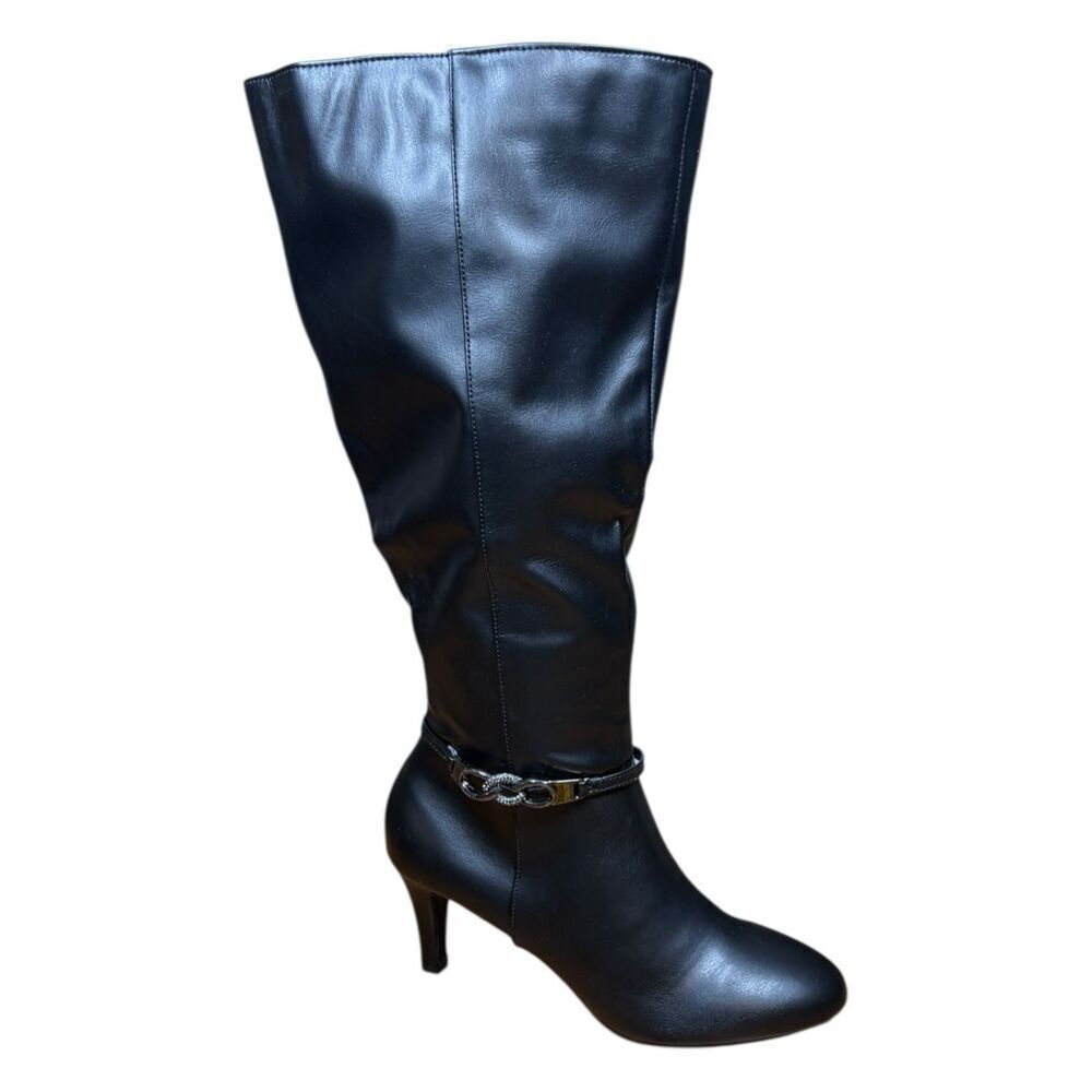 Karen Scott Hanna Dress Boots Women's | Black-Wide Calf | Size 10M| New W/Box